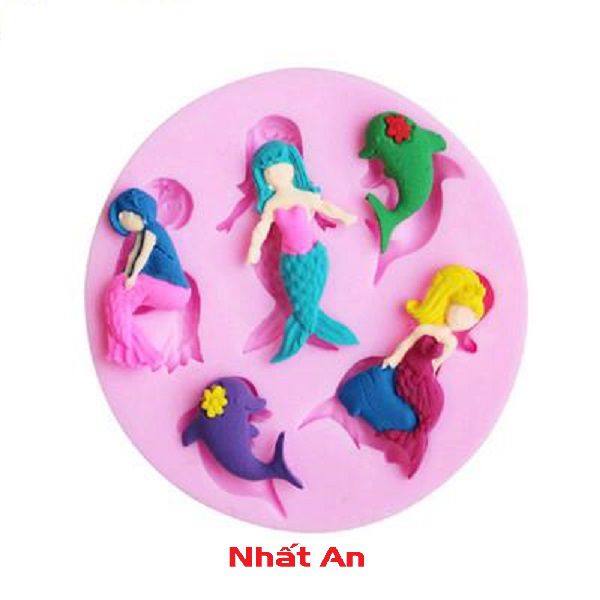Khuôn silicone 4d nàng tiên cá
