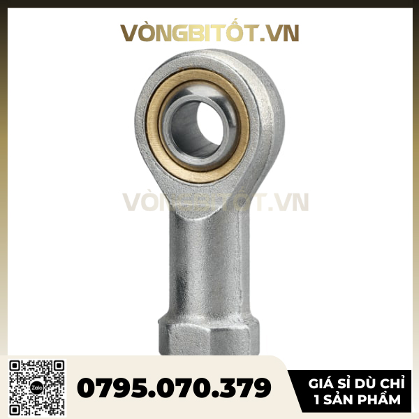 Vòng bi mắt trâu ren trong ren phải si trục 14mm, 16mm, 18mm