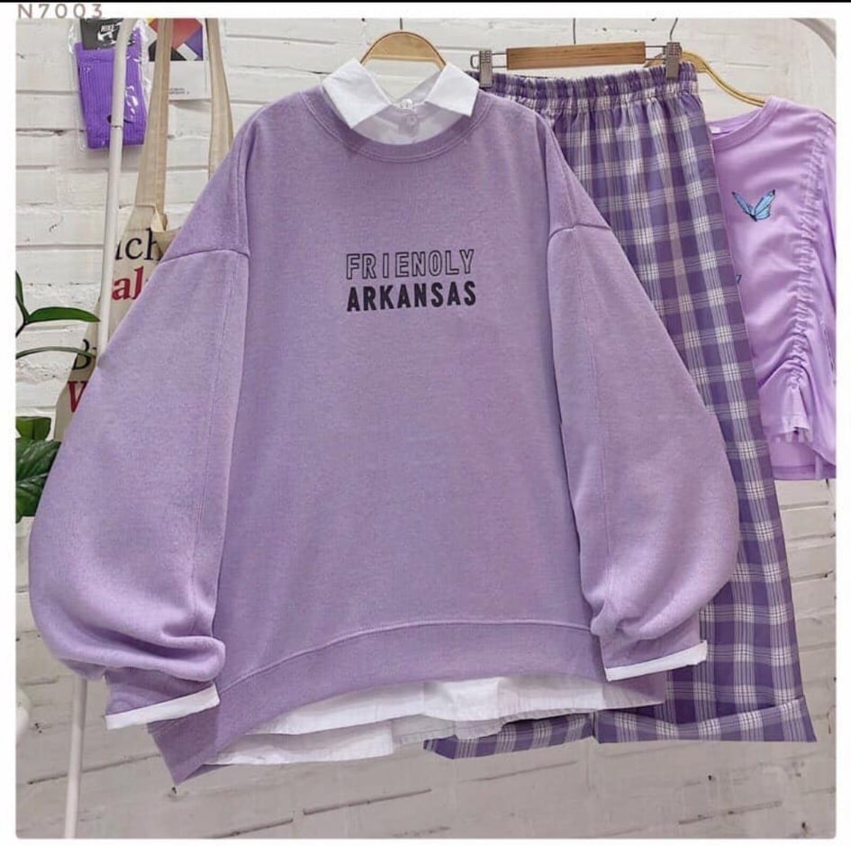 Áo nỉ sweater  FRENDOLY (trọng lượng từ 40kg đến 62kg )