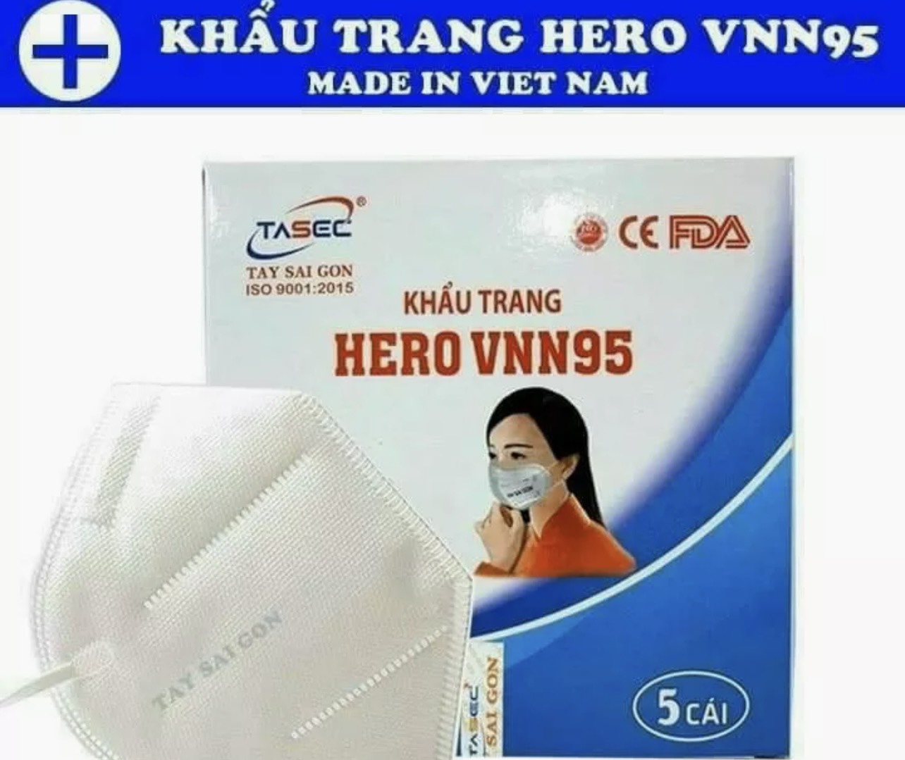 Khẩu trang HERO VNN95 (100 cái)