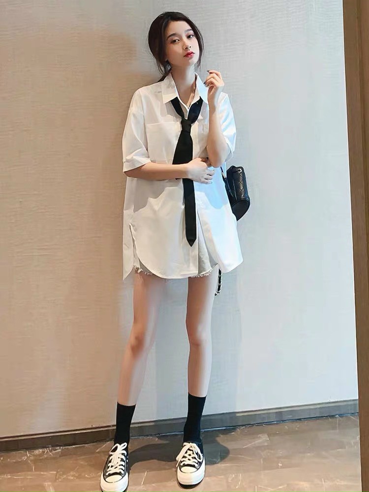 ÁO SƠ MI CÀ VẠT, Áo sơ mi nữ kiểu Hàn Quốc, PHỤNG HOÀNG