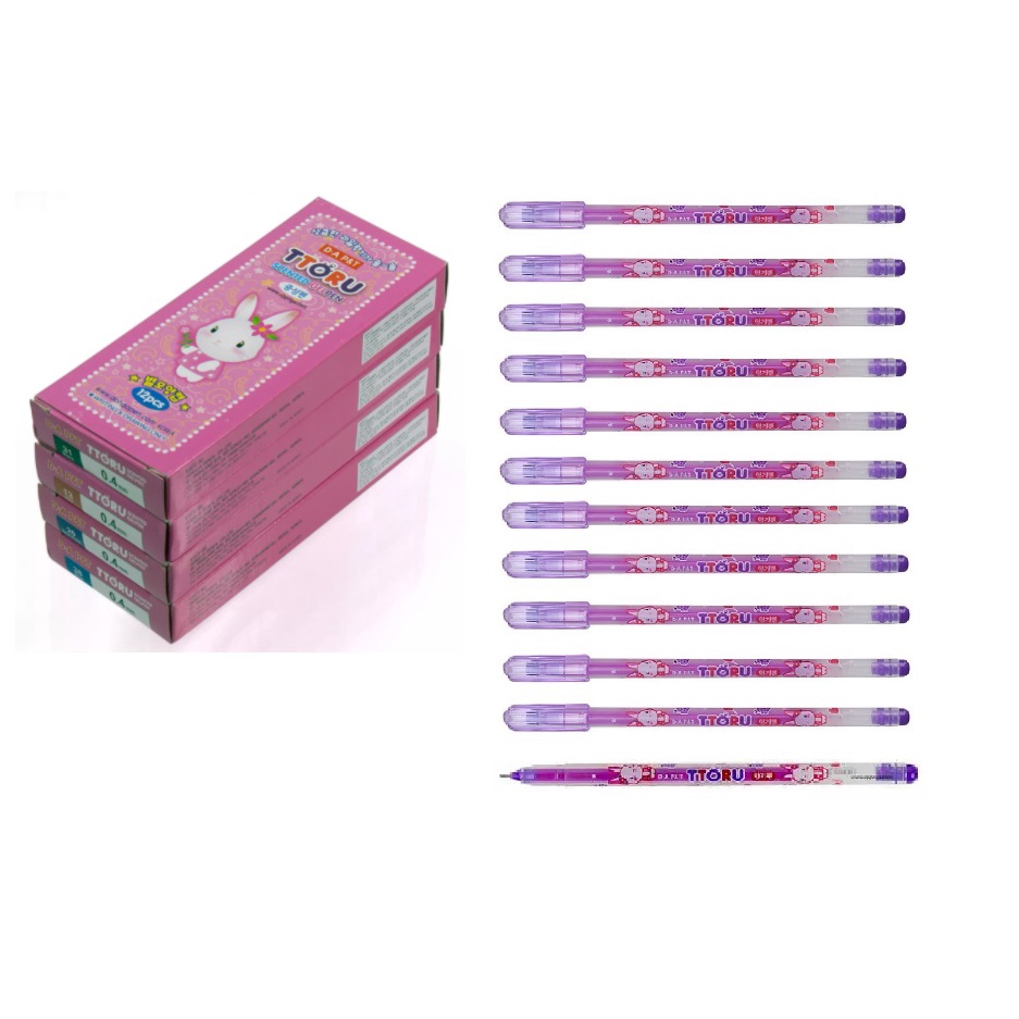 Bút Mực Nước D.A P&T TToru  Mực Tím (Hộp 12 Bút)