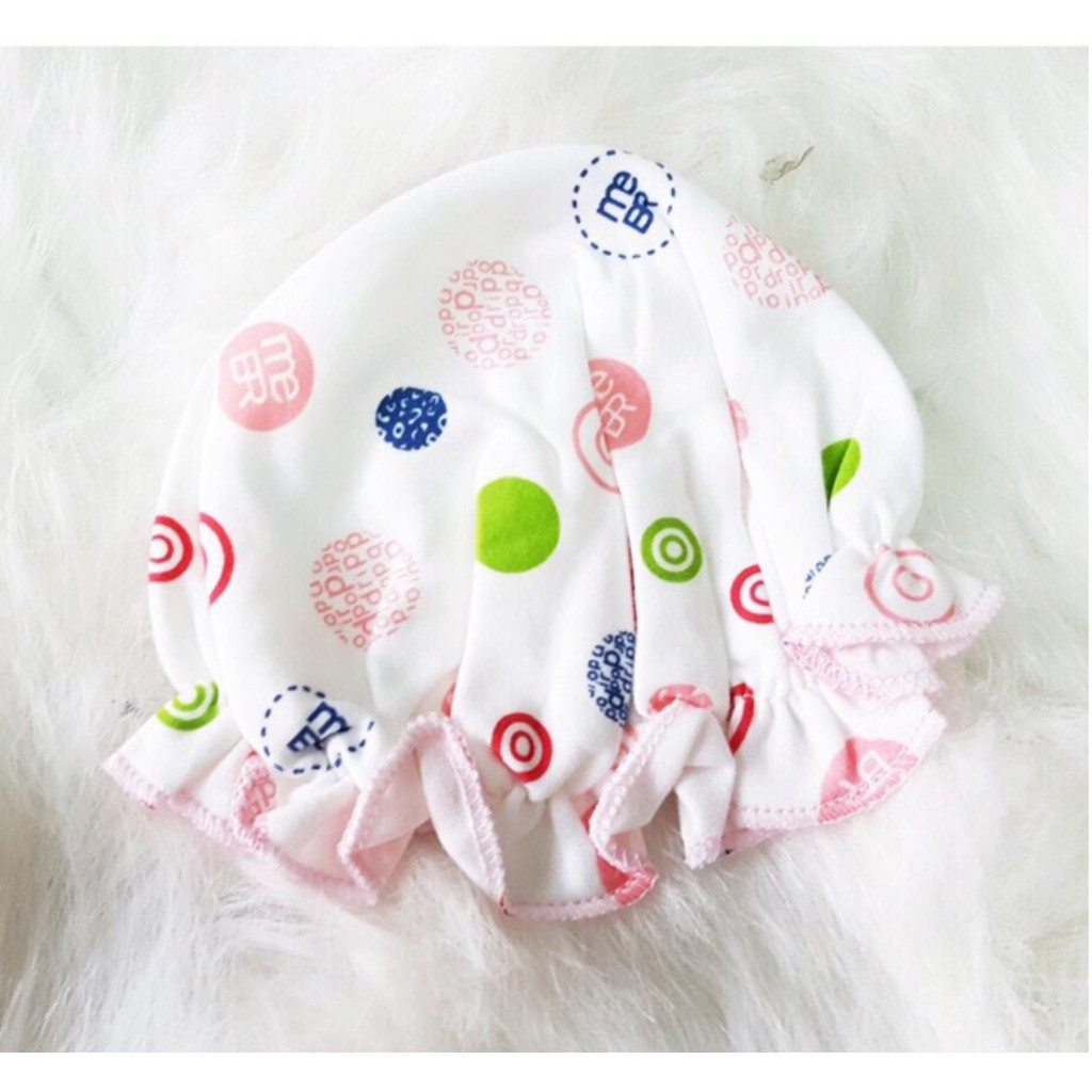 Nón Sơ Sinh Cotton Chun Mềm Cho Bégái