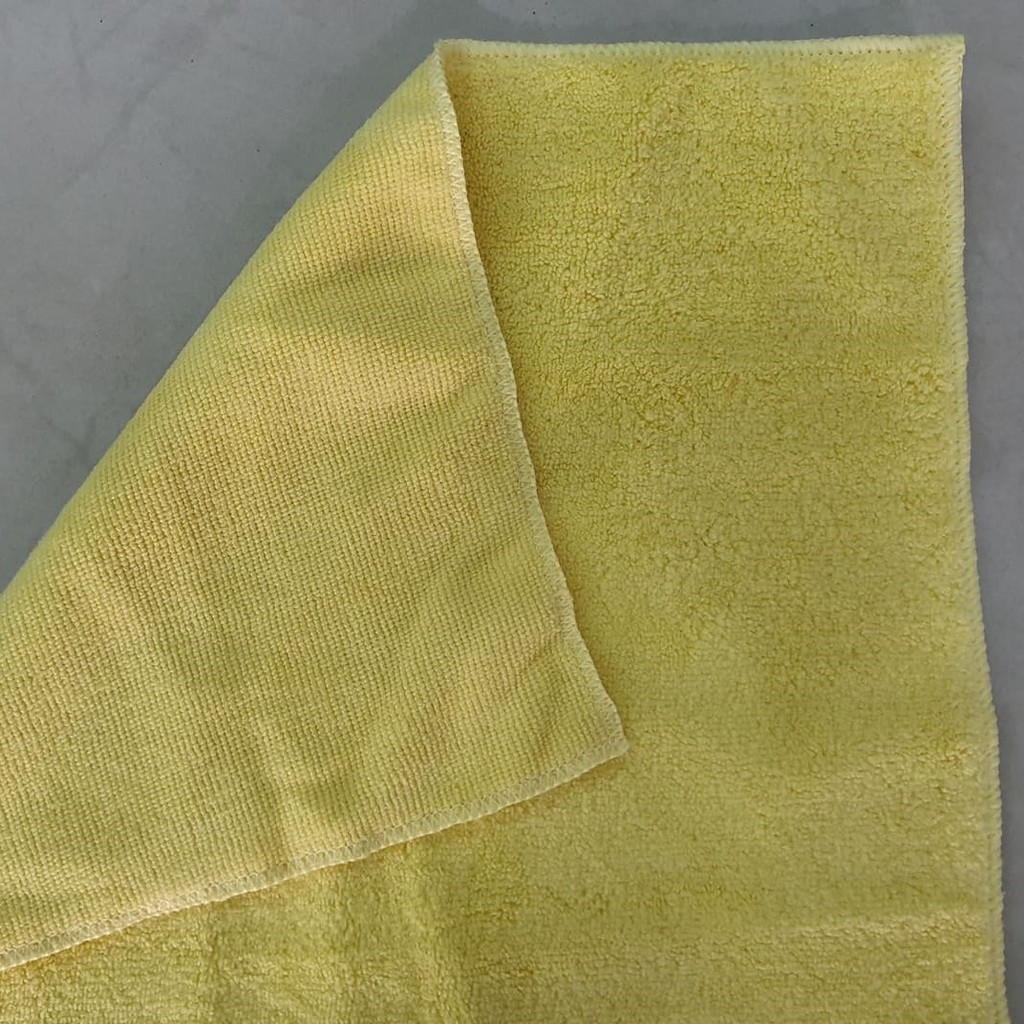 [HCM]Khăn Lau Xe Cao Cấp Microfiber 32X36 | Vàng