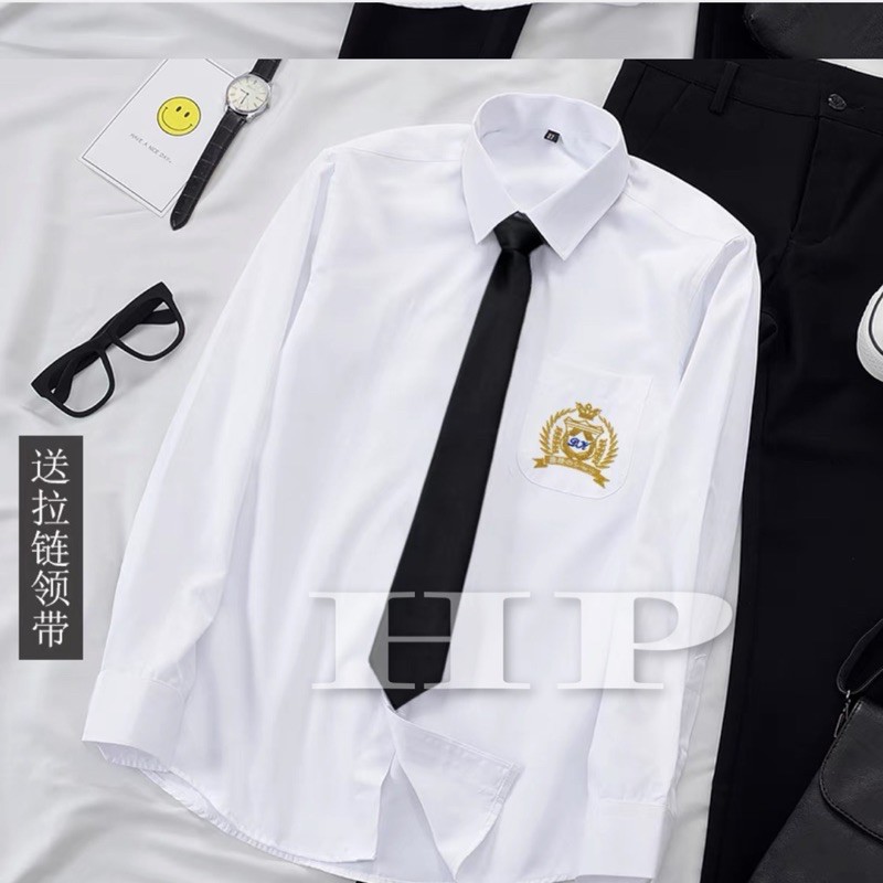 Áo sơ mi logo kèm cà vạt TH6