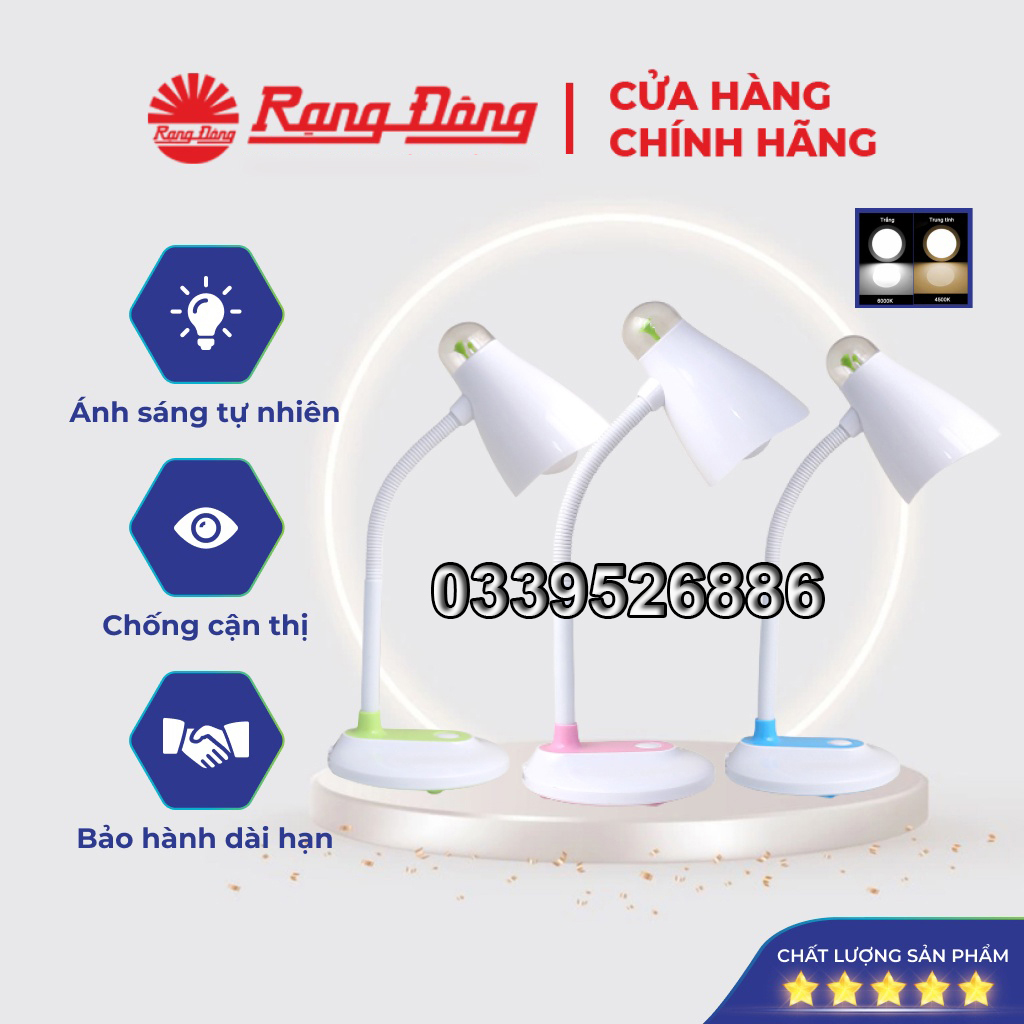 Đèn bàn chống cận Rạng Đông, Đèn học để bàn, Đèn học bảo vệ thị lực - RD-RL-32.LED