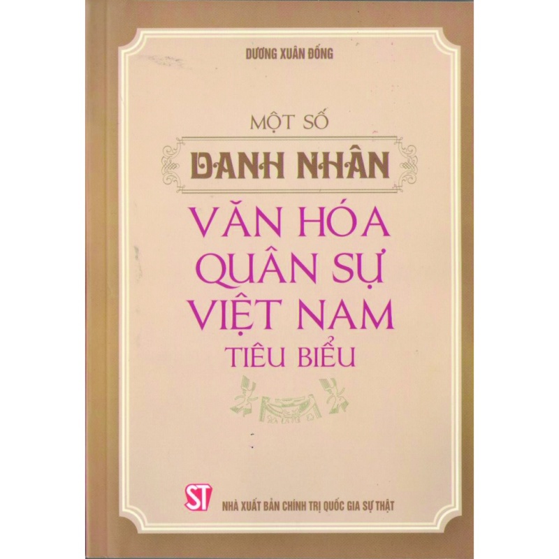 Sách Một Số Danh Nhân Văn Hóa Quân Sự Việt Nam Tiêu Biểu