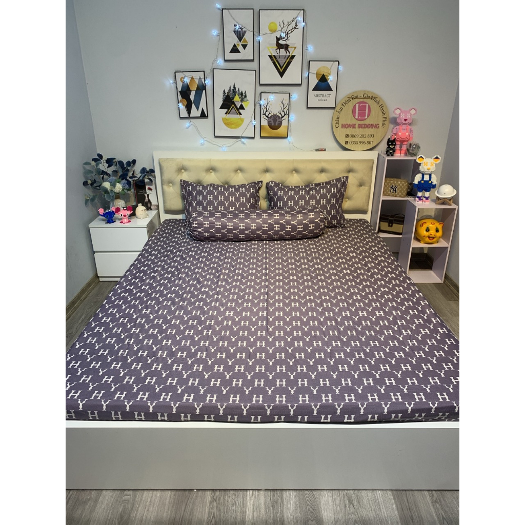 Bộ ga gối 3 món poly cotton hàng loại 1