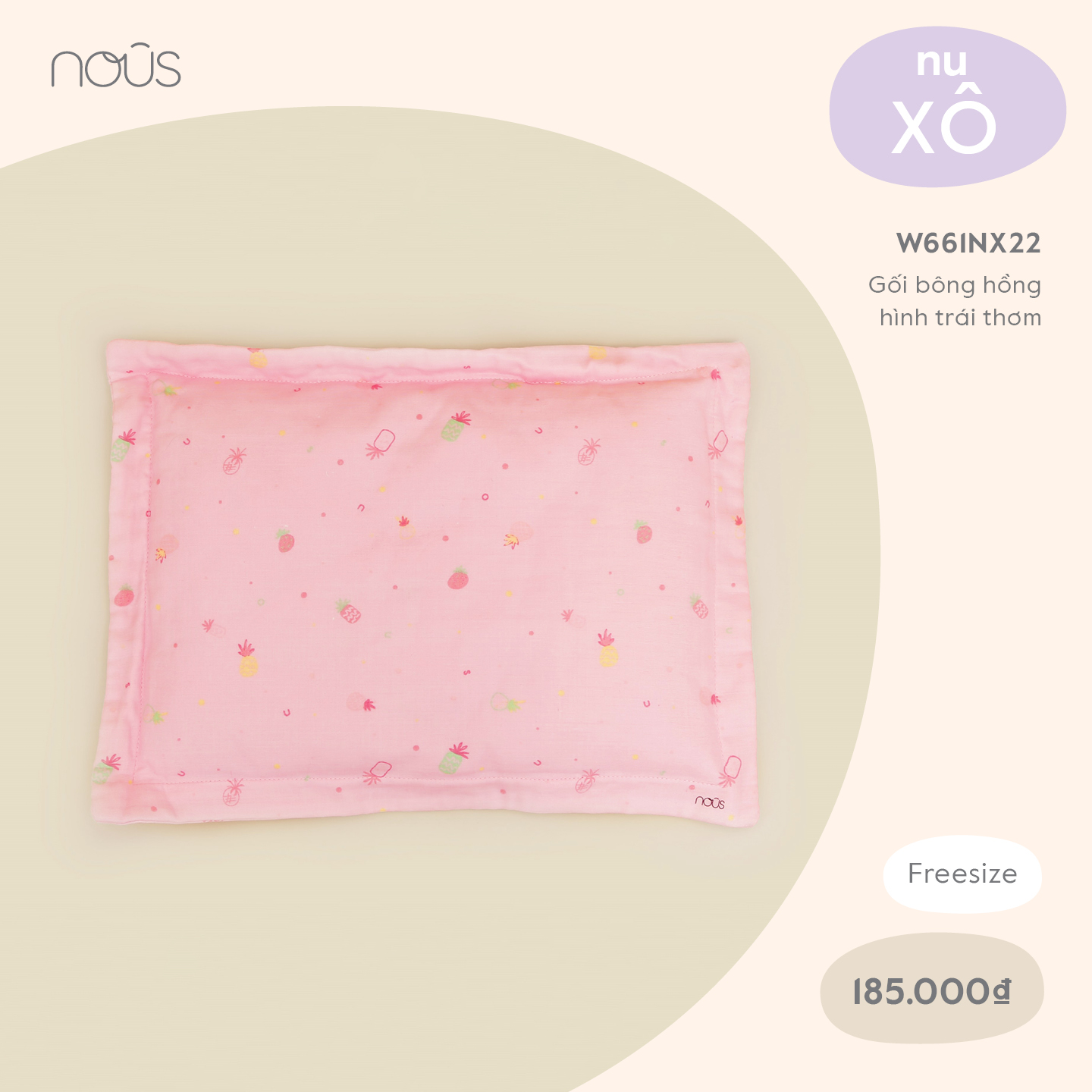 [HCM]Gối Bông xô - Nous