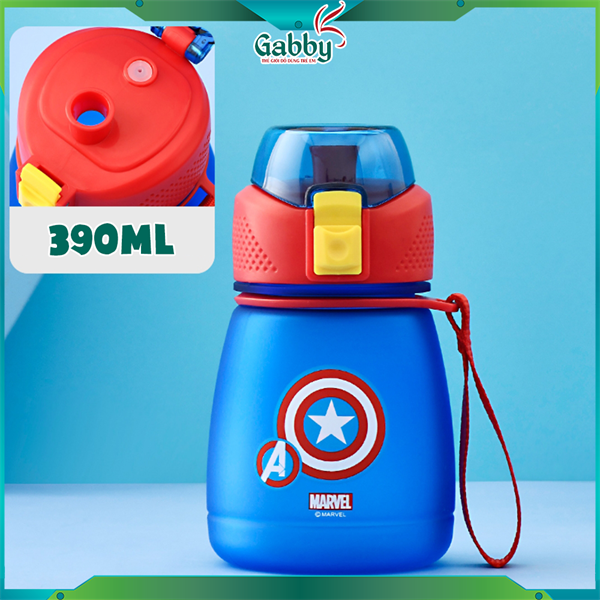 BÌNH UỐNG 390ML DISNEY ( SPIDERMAN - CAPTIAN - MINNIE - MICKEY )