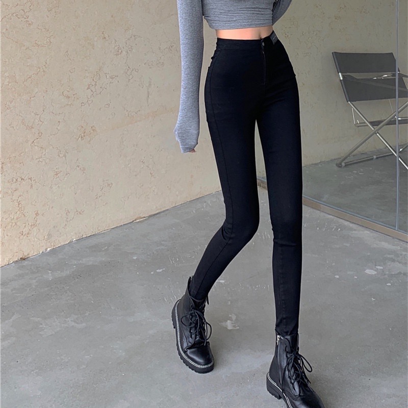 QUẦN JEANS NỮ KHÔNG TÚI CO GIÃN ÔM SÁT TÔN DÁNG