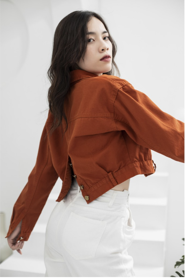 [CAM] ÁO KHOÁC JEAN NỮ CÁ TÍNH THỜI TRANG HAPPYTIMES (ĐẬM +NHẠT) ĐÔNG PHƯƠNG FASHION + ÁO THUN TRƠN (MUA RIÊNG)