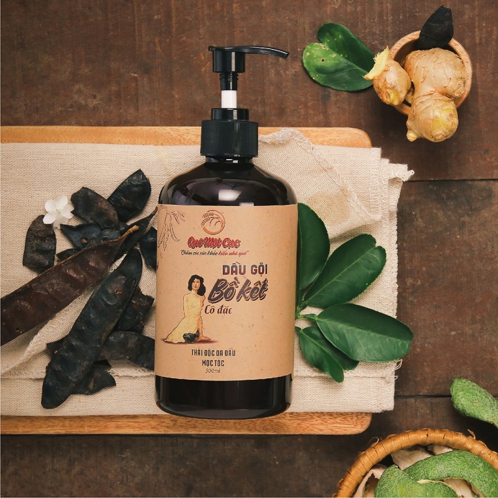 DẦU GỘI BỒ KẾT 500ml - QUÊ 1 CỤC organic