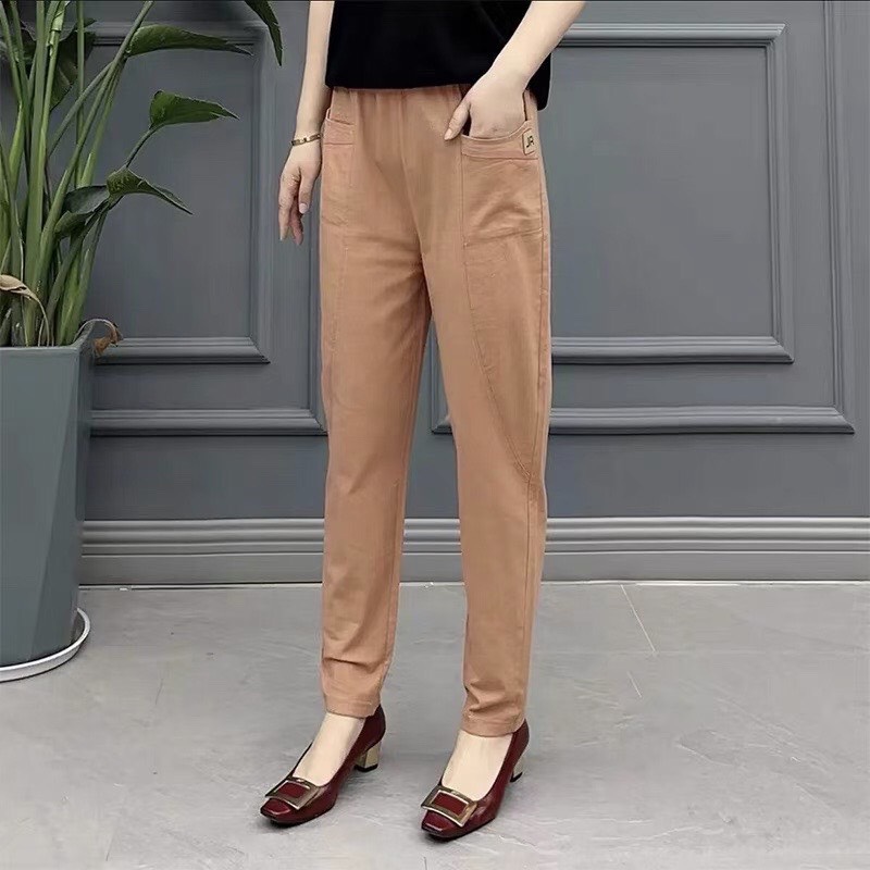 Quần Kaki Nữ Cạp Chun-mã kaki