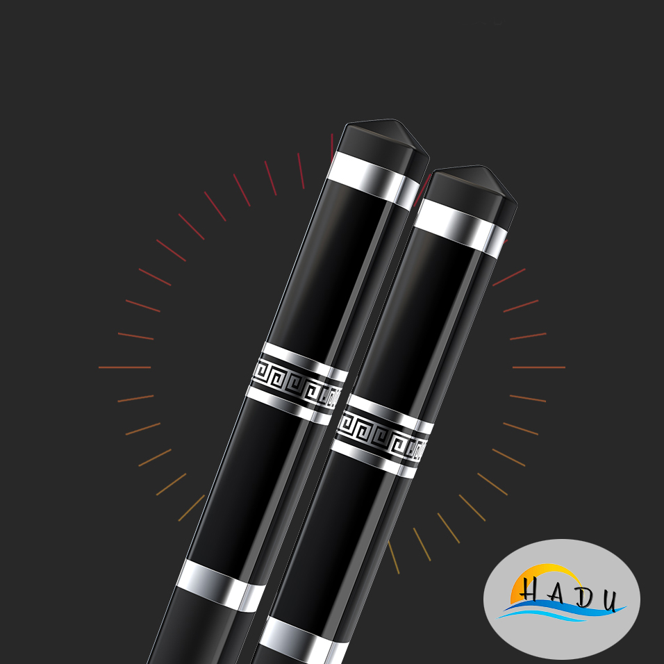 [10 Đôi] Đũa Ăn Cơm Cao Cấp Chống Mốc Kiểu Nhật Bản Sợi Thủy Tinh Khảm Crôm Đen HADU