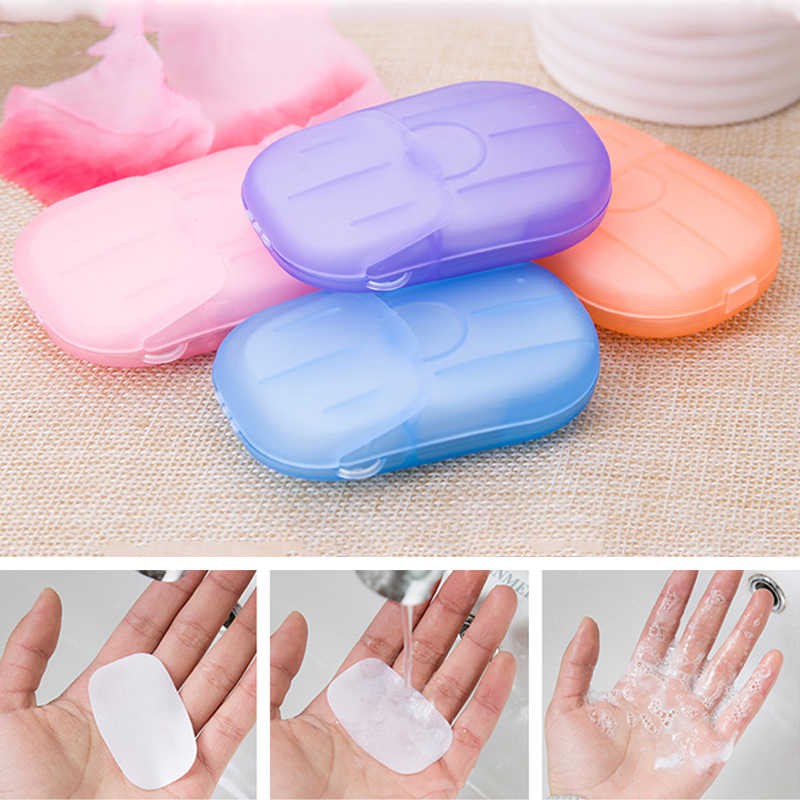 PVN59003 Xà phòng giấy dùng 1 lần,nhỏ gọn, tiện lợi, dễ dàng bỏ túi mang theo