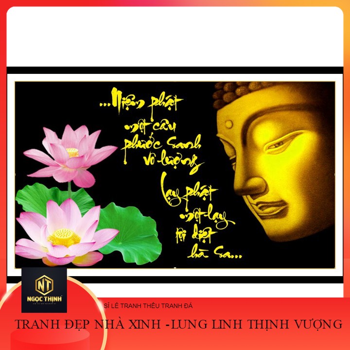 Tranh đính đá phật tổ . kích thước: 80cm x 50cm