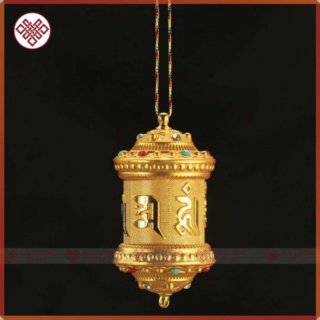 Mặt Dây chuyền Kinh luân [Kim Cương Hỷ Lạc] đeo cổ