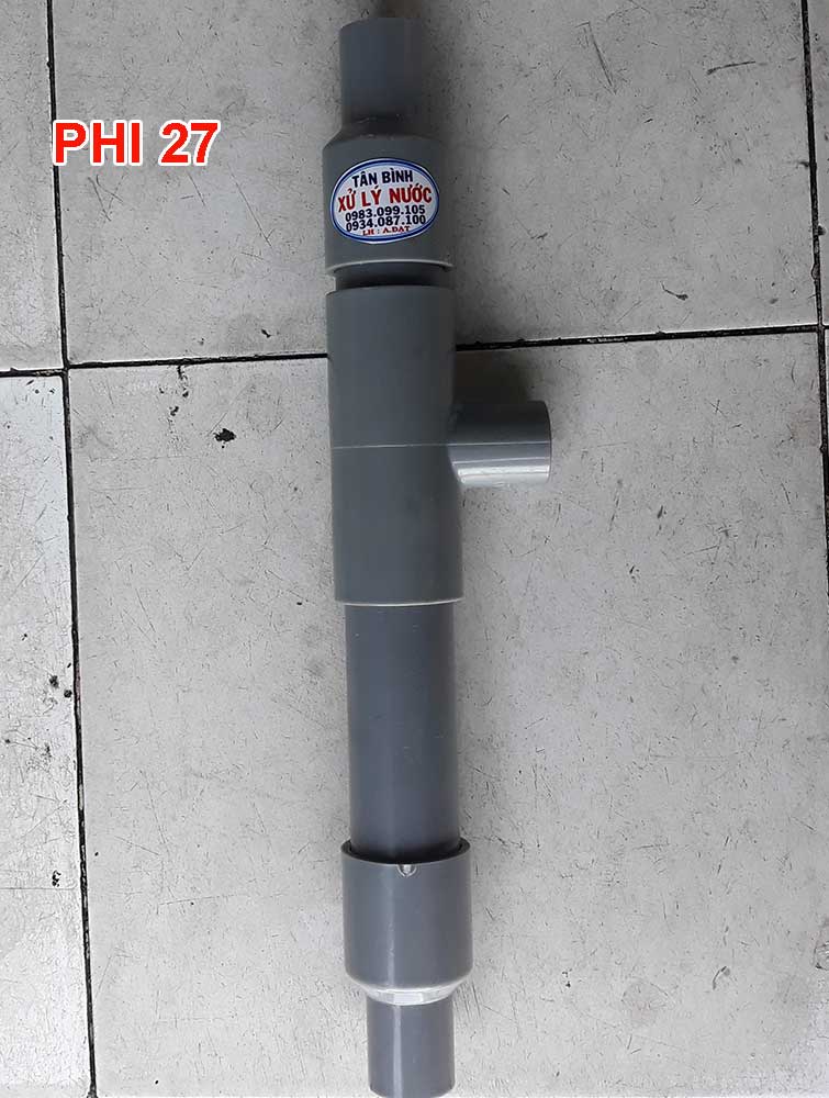 Bộ trộn khí Ejector, sục khí oxy xử lý nước giếng khoan