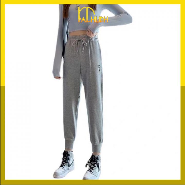 [Hoàn Tiền 15%] QUẦN JOGGER NỈ IN A TIM FORM 40-80KG
