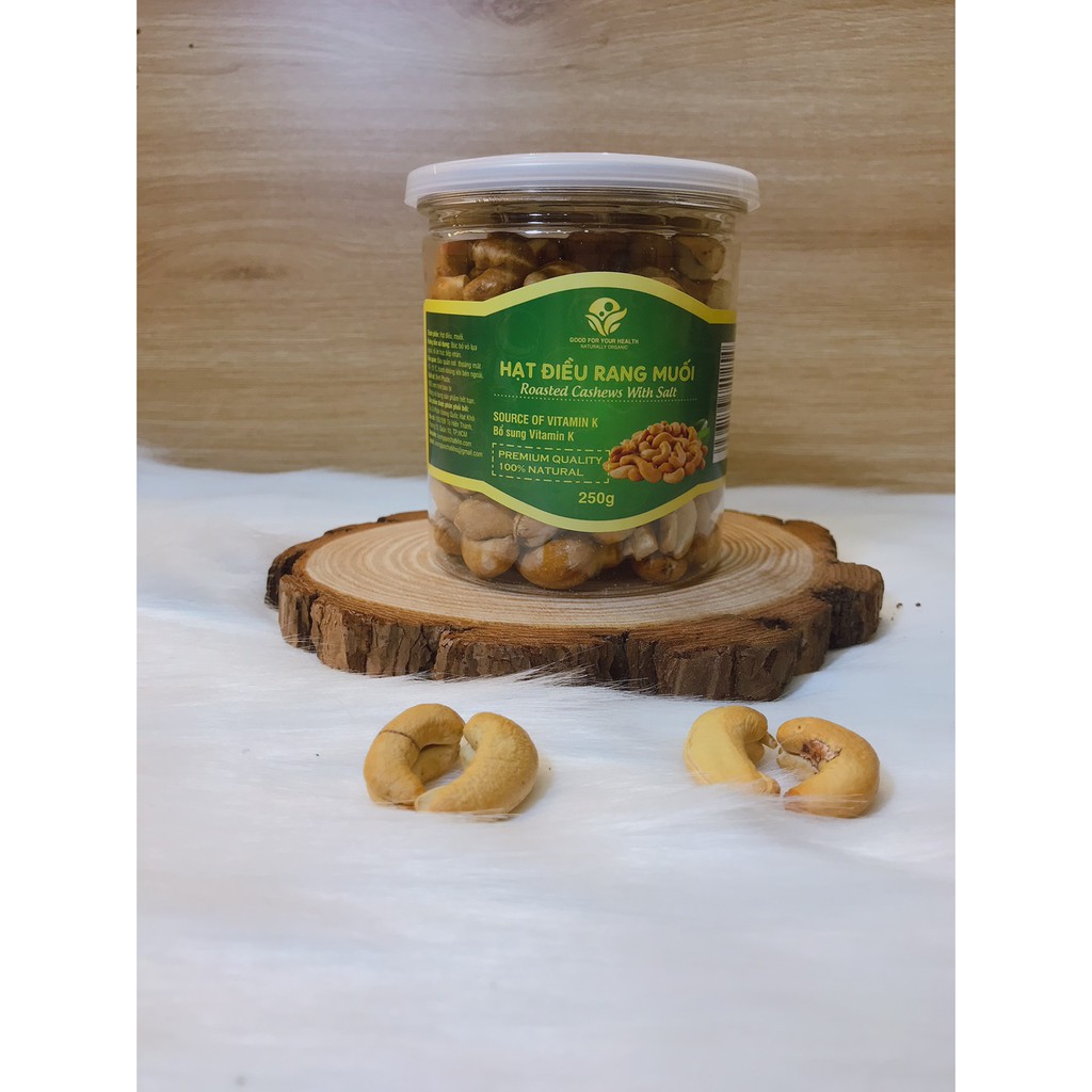 [HCM]Hạt điều tách vỏ rang muối bịch - 500g