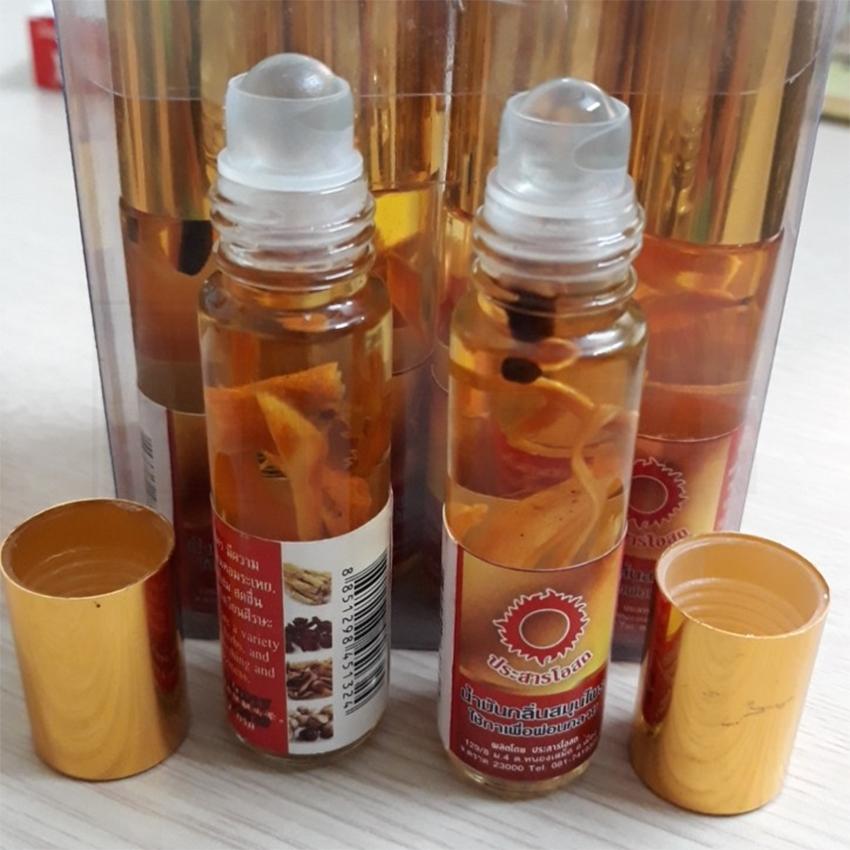 Combo 12 Dầu Nhân Sâm đỏ Green Herb Thái