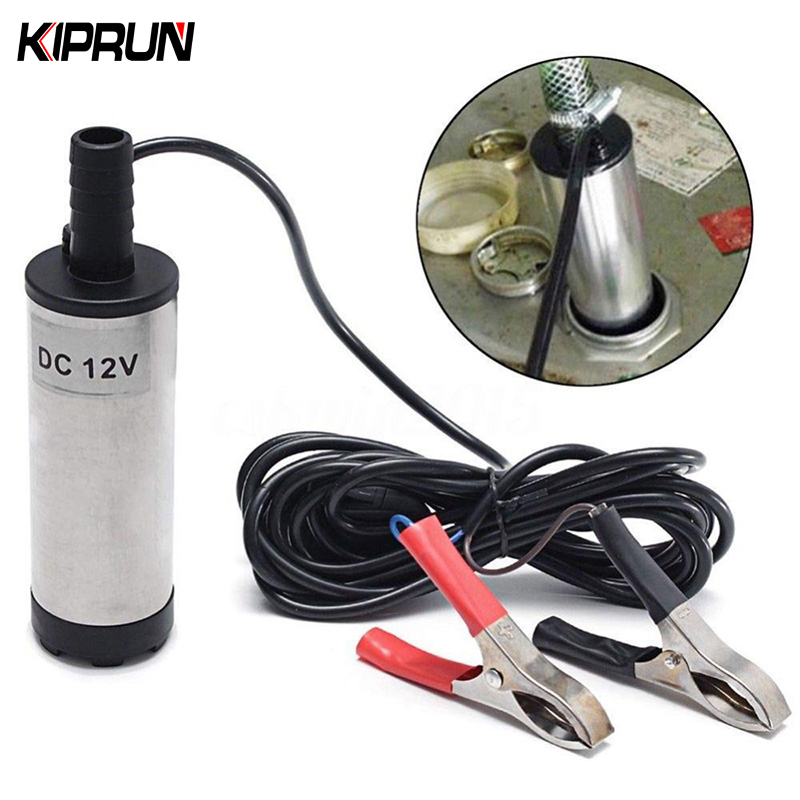 [Ready stock] KIPRUN 12V DC Electric Submersible Pump Electric Water Pump For Pumping Diesel Oil Water Aluminum Alloy Shell 12L/min Fuel Transfer Pump