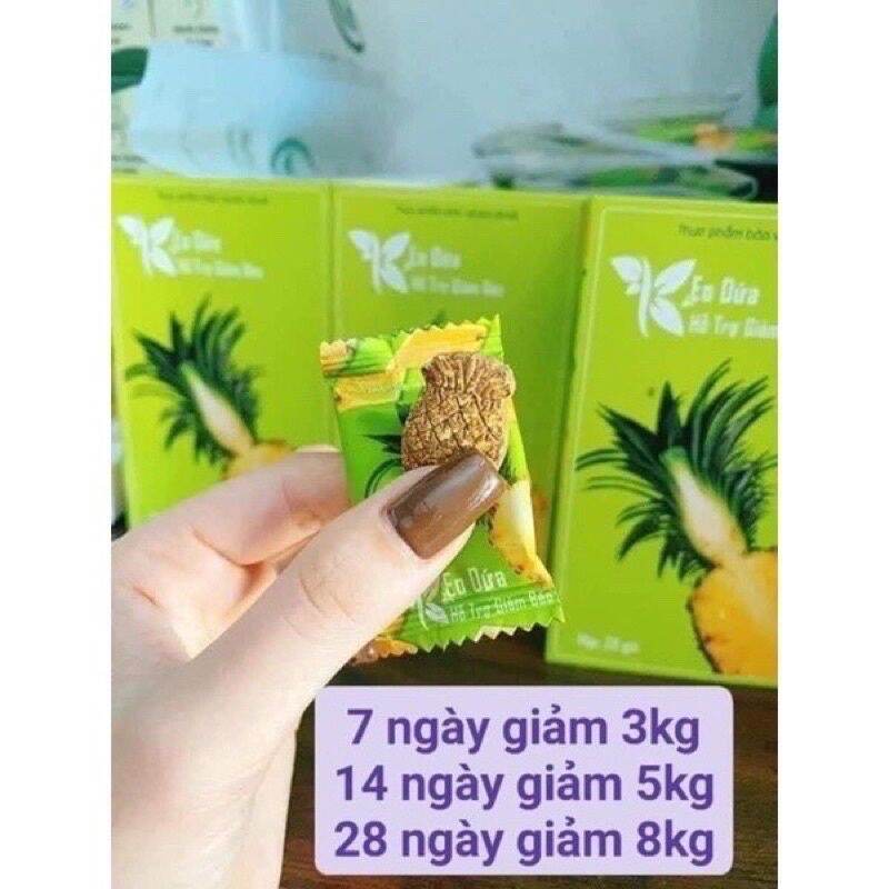 kẹo dứa giảm cân 7 viên