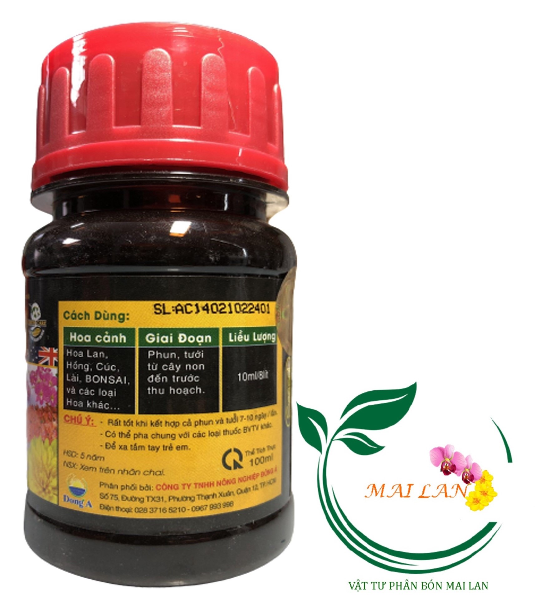 Phân Bón Lá Đa Trung Lượng Org-Hum - #439A# 100ml