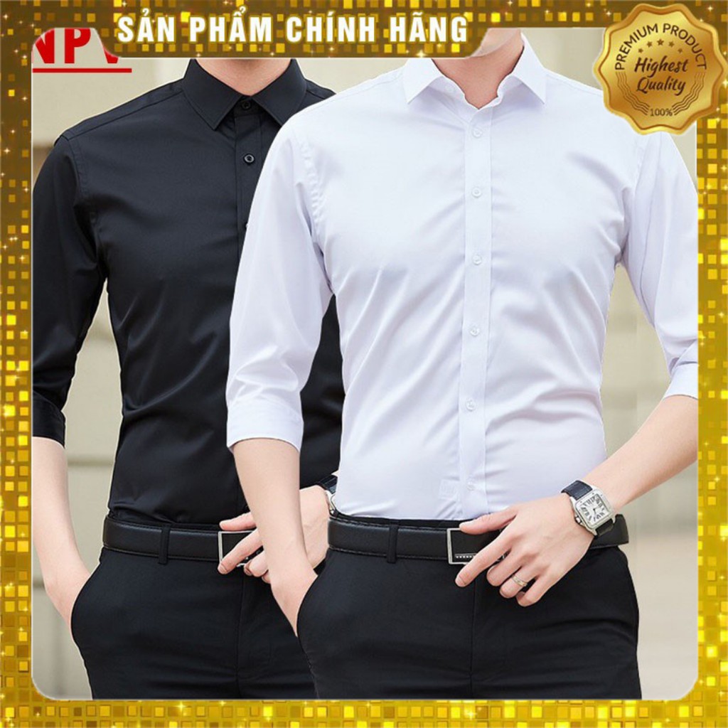 ÁO SƠ MI  NAM  ÁO CÔNG SỞ  VẢI LỤA  THỜI TRANG HÀN QUỐC CAO CẤP