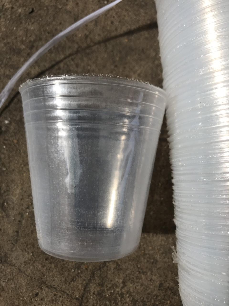 100 chậu nhựa dẻo trồng hoa lan đường kính 7.5 cm