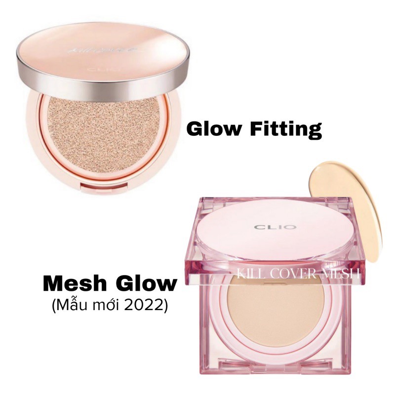Phấn Nước Che Phủ Căng Mướt Da CLIO Kill Cover Mesh Glow Cushion SPF50 [Kèm Lõi Thay Thế]