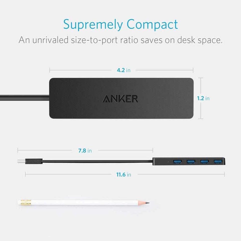 Hub Chia Cổng USB 3.0 Anker A7516 Ultra Slim 4 Cổng USB Tốc Độ Cao