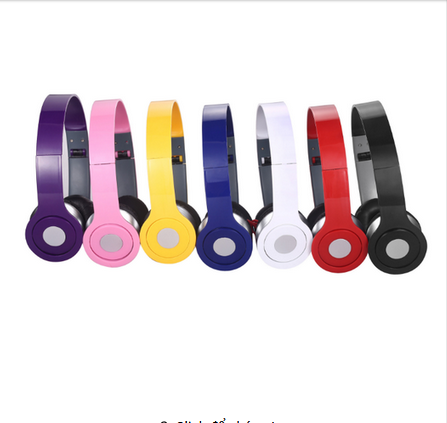 tai nghe chụp tai stereo headset (đỏ)
