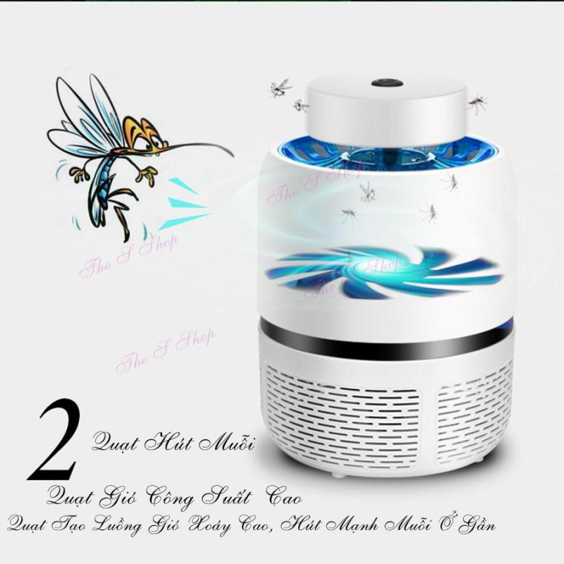 [ Khuyến mại lớn] Máy bắt muỗi và diệt côn trùng tia UV Eddrac(Hàng chất lượng cao KHÔNG Giá Rẻ) - màu trắng