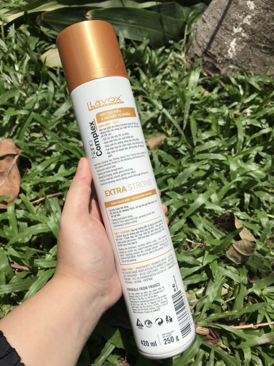 Keo Xịt Tóc  & Tạo Nếp Tóc  Tự Nhiên  NANO COMPLEX Chai 420ml