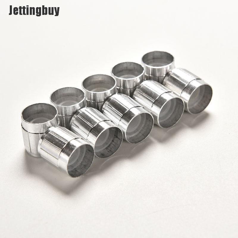 Jettingbuy 10 Chiếc Núm Nhôm Công Tắc Xoay Chiết Áp Con Trỏ Điều Chỉnh Âm Lượng Lỗ 6Mm