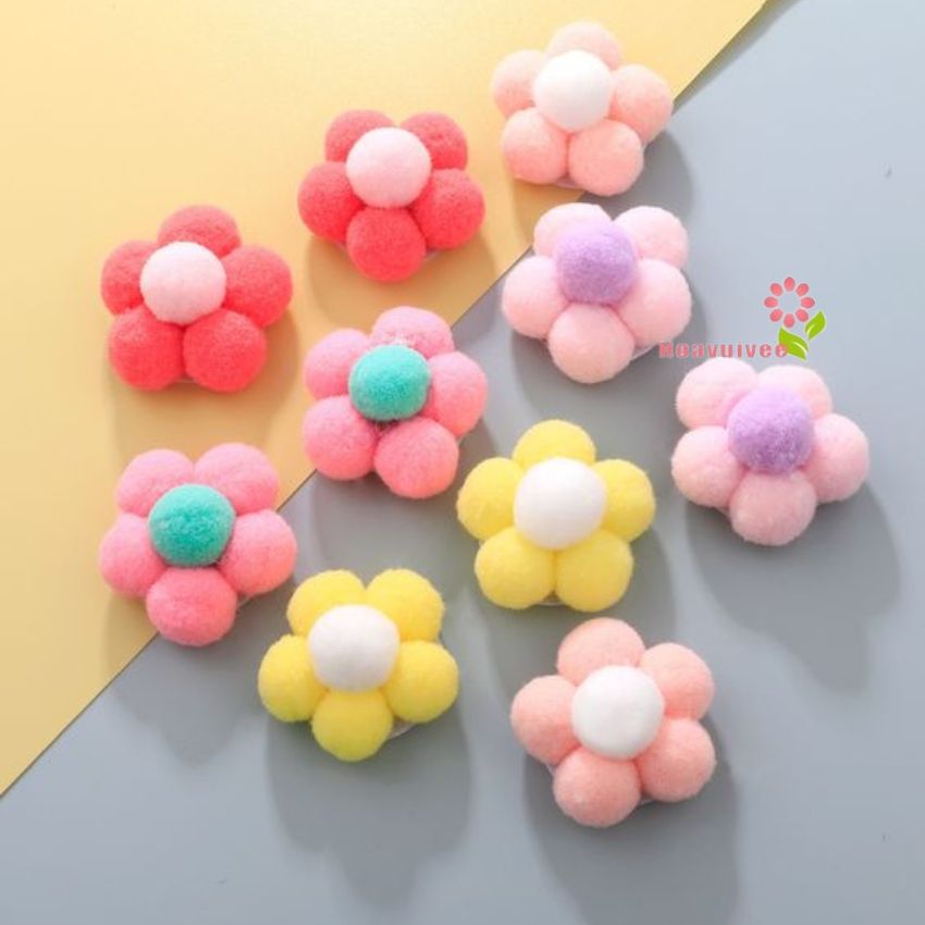 Pompom hạt bông màu-  pompom thiết bị mầm non - Hoavuivee