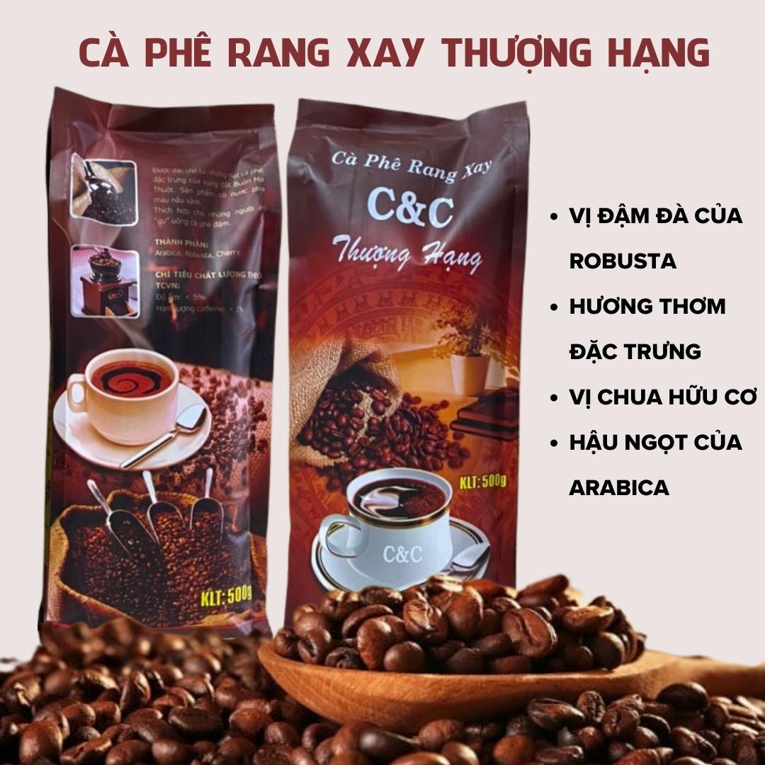 Cà phê rang xay thượng hạng bịch đại 500gram - BINZINSON