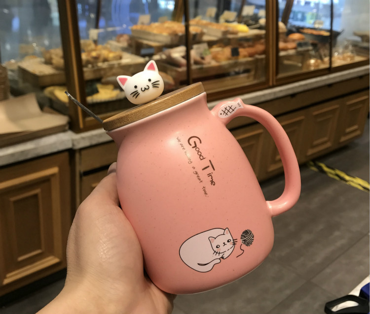 Ly sứ Mèo dễ thương cao cấp