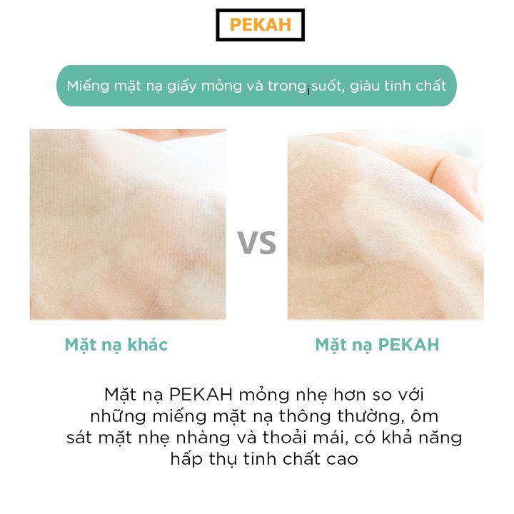 Mặt nạ dưỡng ẩm giảm mụn và thâm chiết xuất rau má PEKAH HEALING NIGHT CICA MASK PACK 25ml