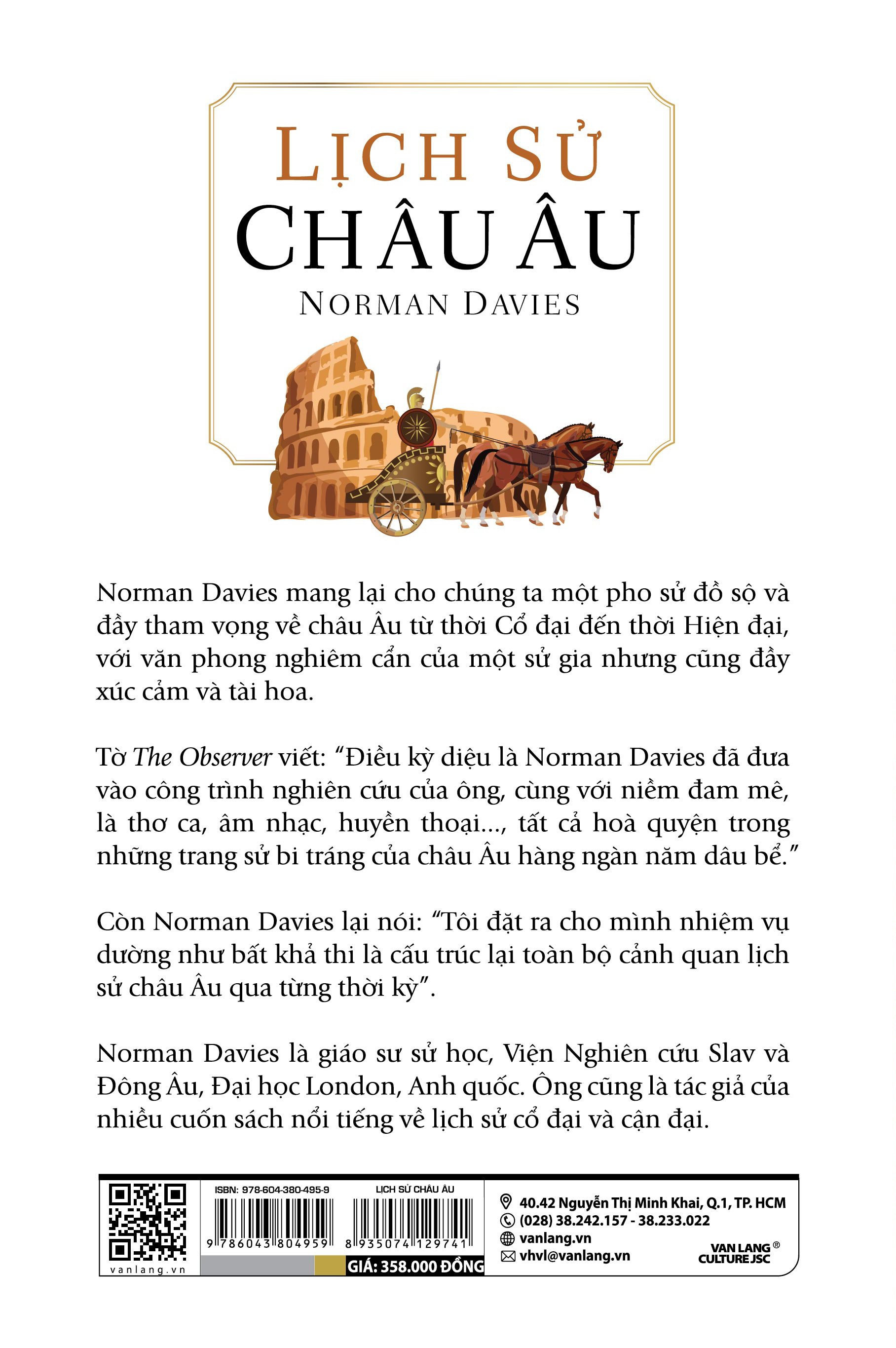 Sách - Lịch Sử Châu Âu - Norman Davies ( Tái Bản 2023)-Vanlangbooks