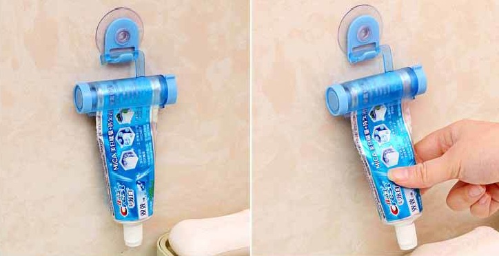 Dụng Cụ Nặn Kem Đánh Răng Có Móc Hít Tường Sucker