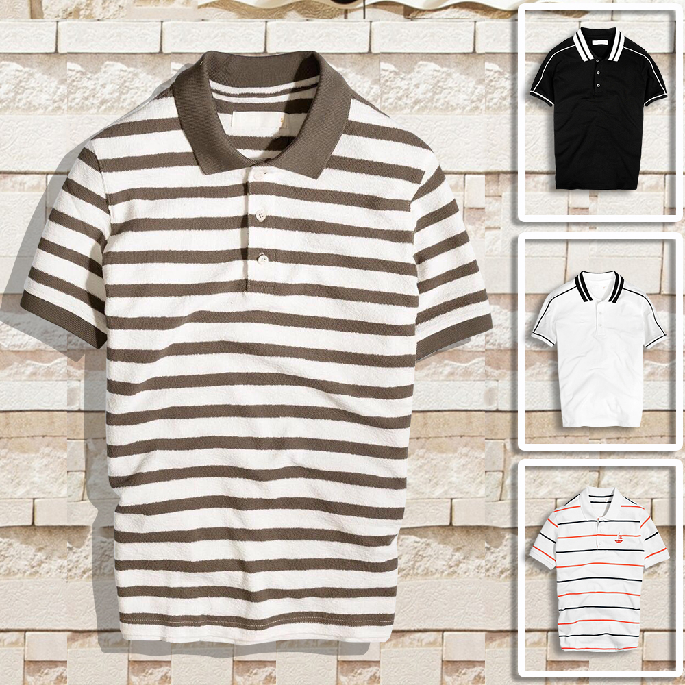 Áo Polo Nam Áo Thun Nam Ngắn Tay Cổ Bẻ Kiểu Dáng Hàn Quốc Trẻ Trung Mẫu Mới Hot Trend 2024 Thời Trang FASHION4MENHN AO TOP NAM 90000158