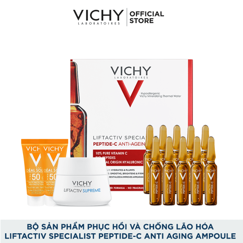 Bộ sản phẩm phục hồi và chống lão hóa Liftactiv Specialist Peptide-C Anti Aging Ampoule giá rẻ