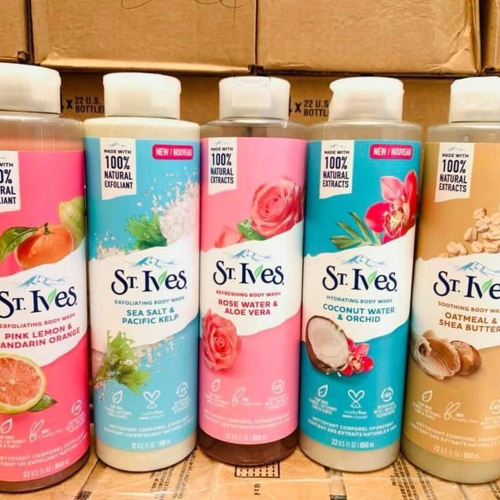 Sữa tắm dưỡng da St.ives 650ml hàng Mỹ