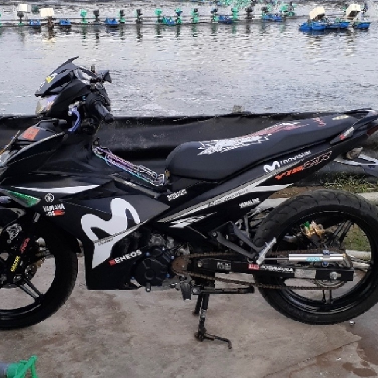 Tem rời ex 150 Y15ZR dán xe đen