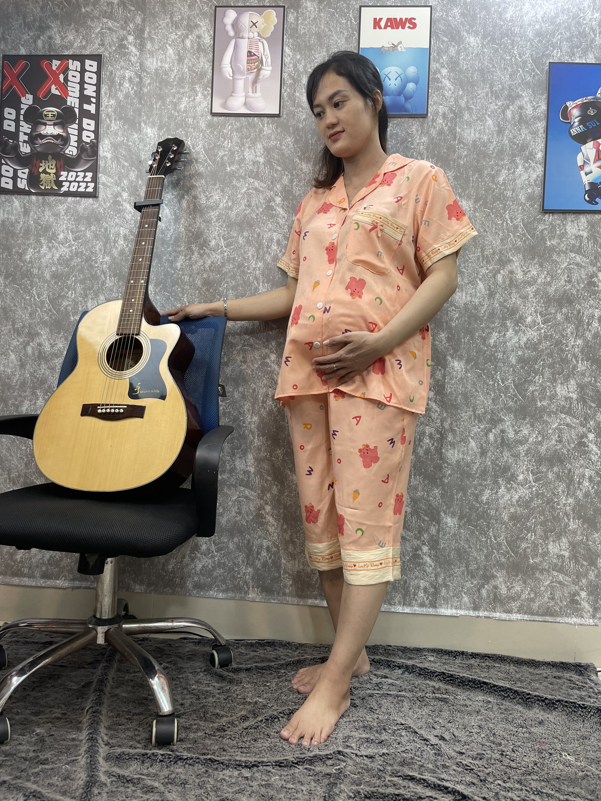 Bộ Đồ Bầu Đủi Lạnh Lửng Cao Cấp