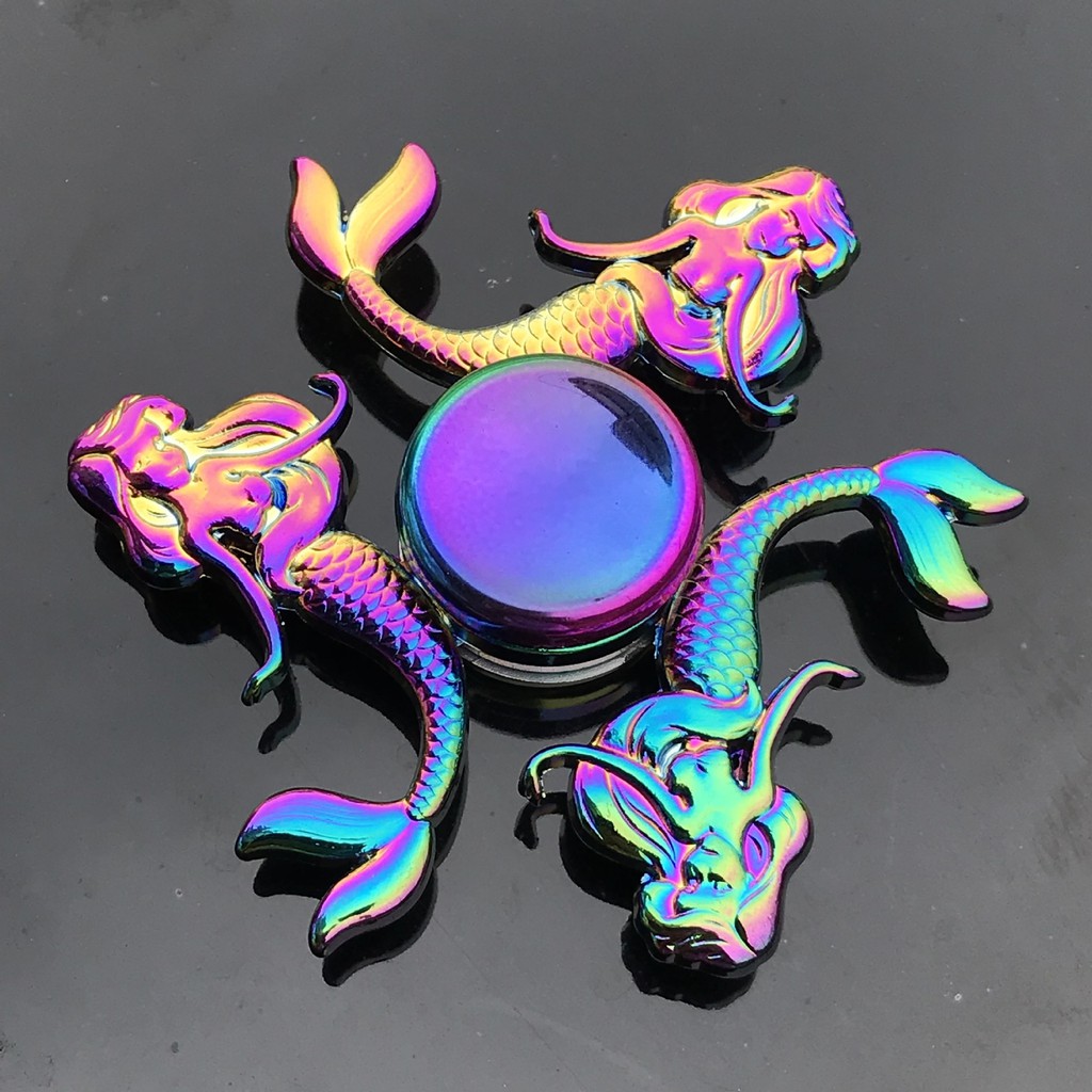 (rẻ vô địch) CON QUAY SPINNER GRADIENT Kim loại Fidget Spinner
