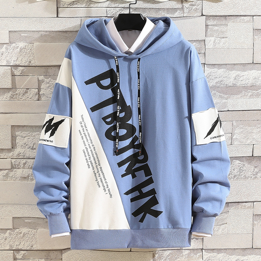 Áo Hoodies Nỉ Nam Thu Đông PTBOYRFHK Phối Hai Màu Thanh Lịch Có Mũ Trùm Đầu Phong Cách Hàn Quốc Hot Trend 2020 Thời Trang FORYOU AO TOP NAM 90000146